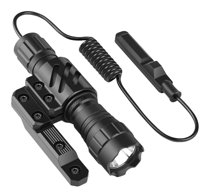 Feyachi Flashlight 1200 Lumens FL14 with M-Lock Mount and pressure pad