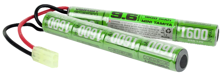 Valken 9,6V 1600mAh NiMH Battery, Nunchuck