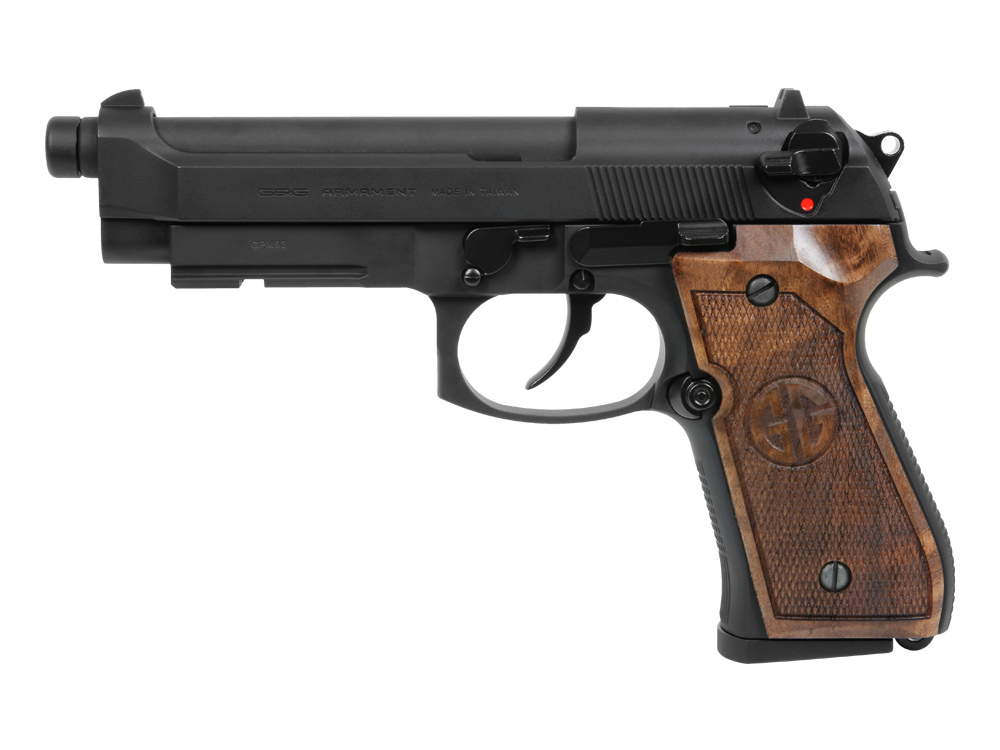 [GAS-M92-GP2-WBB-ECM] GPM92 GP2 Walnut Wood Grip.webp