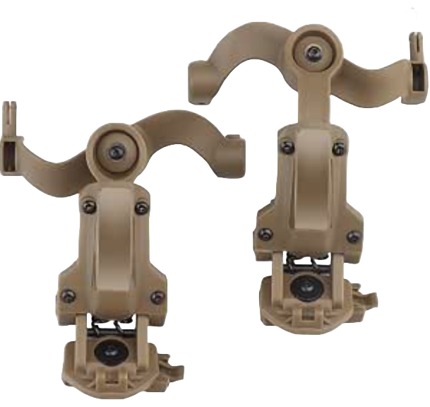 Helmet rail adapter for headset (Black)