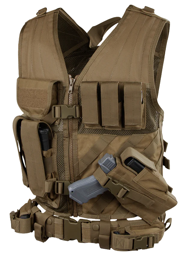 Condor Cross Draw Vest (Black)
