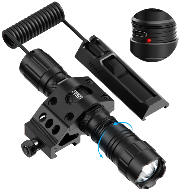 Feyachi Flashlight 1500 Lumens FL31 With Picatinny Rail Mount and pressure pad