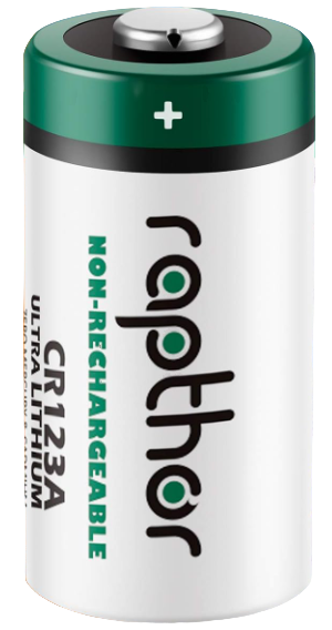 Individual Raphtor CR123A high charge 1650mAh non chargeable Battery