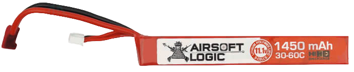 Airsoft Logic Airsoft Battery 11.1v 1450mah Lipo Stick High Discharge (Dean)