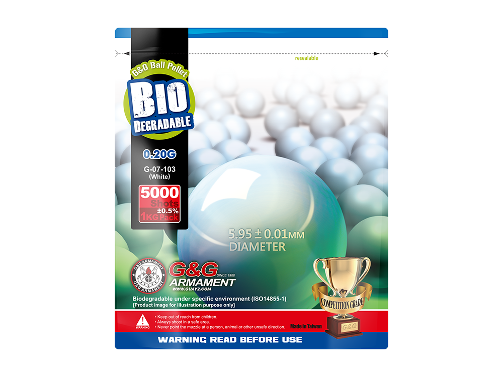 Billes airsoft G&G bio 0.20g 1kg