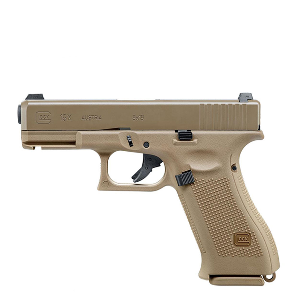 Pistolet D’Airsoft UMAREX (VFC) Glock 19X Gen5 Gas Blowback (Green Gas) -Tan